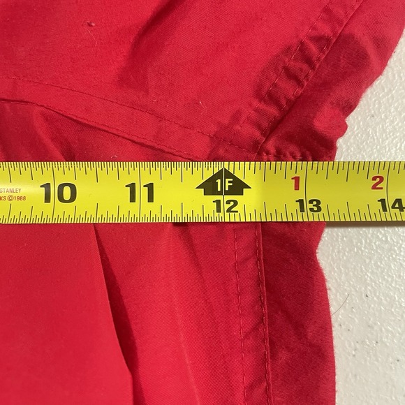 Vintage 90s LL Bean Full Side Zip Pants Women M Red Hiking Outdoor Breakaway - Picture 12 of 13